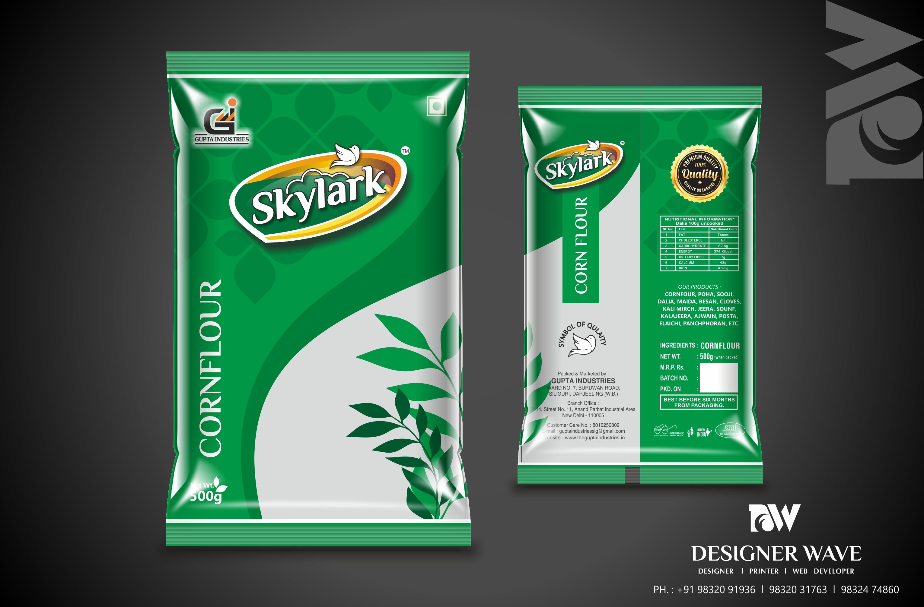 500g Tea Pack Design